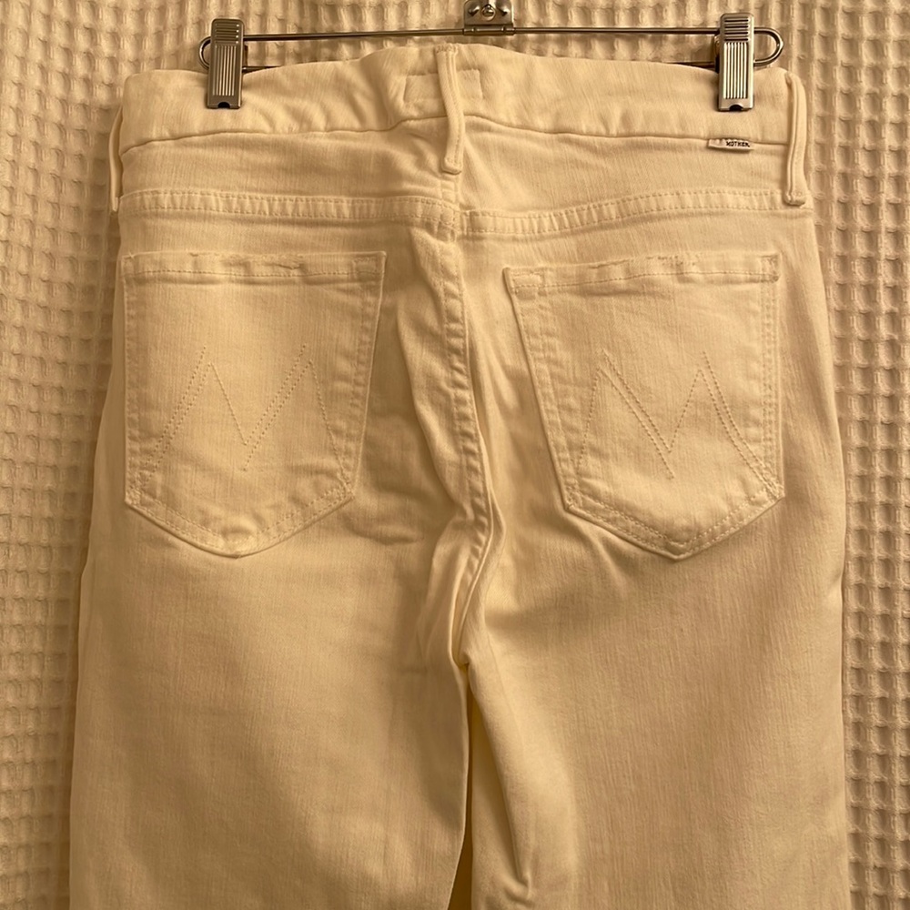 Mother denim, white (The Looker Crop)